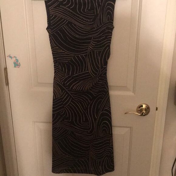 Vintage David Meister black lined dress size 2 - Picture 4 of 9